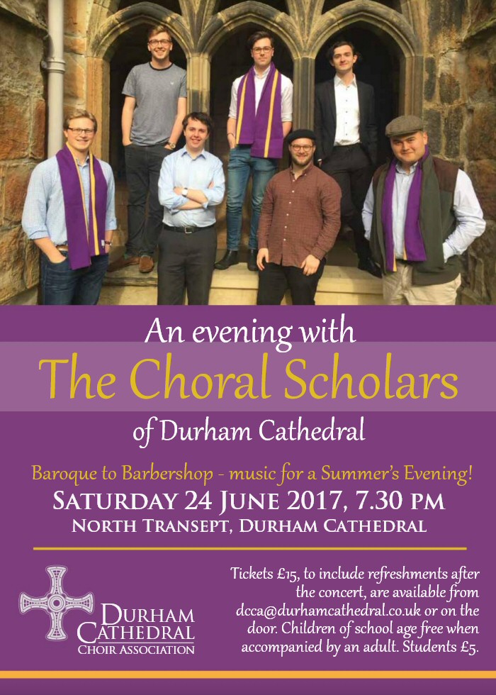 An Evening with the Choral Scholars of Durham Cathedral